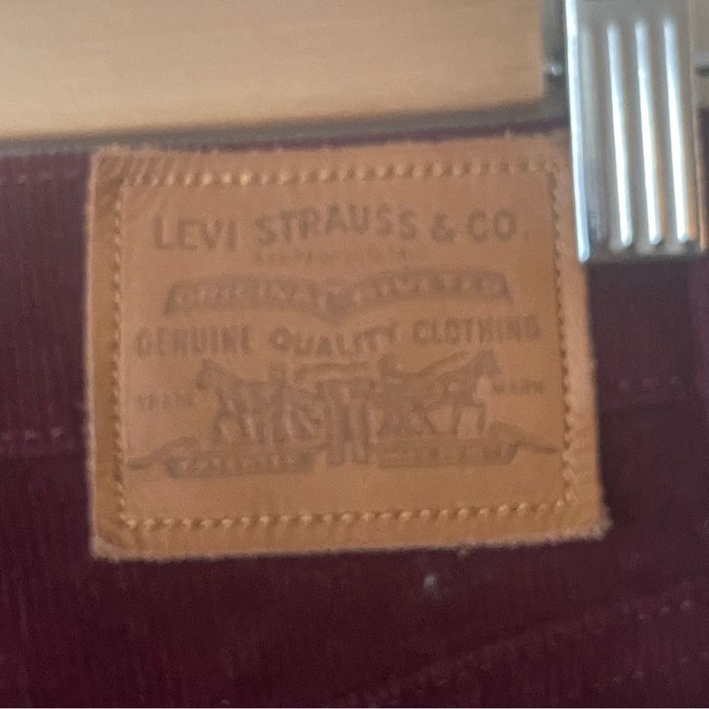 Levi's Ribcage Flare Wide Leg Cordoroy Pants High Rise Cowgirl Shiraz maroon 28 - Picture 10 of 16